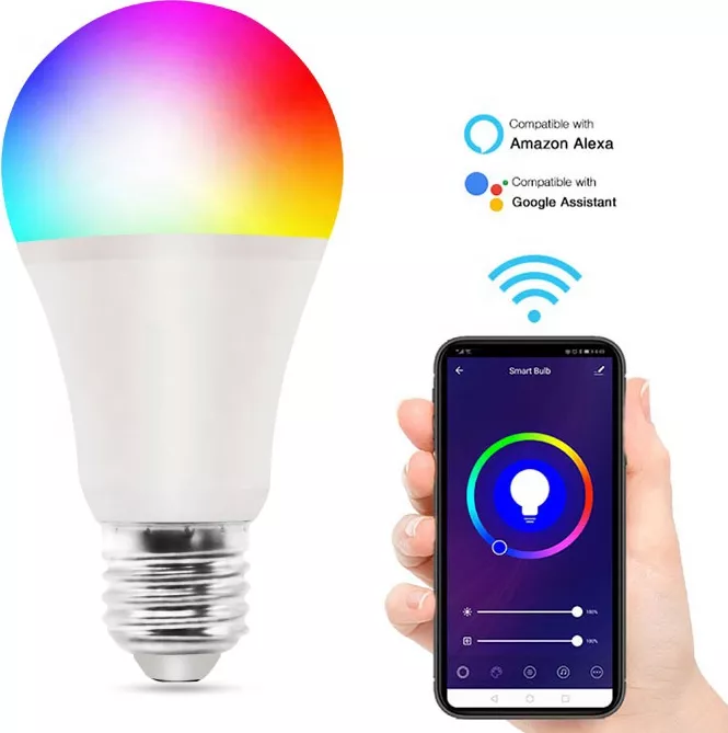 Bec Inteligent MRG M-481, RGB, LED 10 W, Control remote — imaginea 6