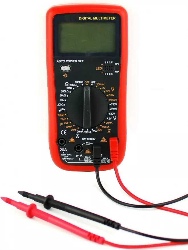 Multimetru Digital Profesional 9208N Carcasa Antisoc Senzor Temperatura ...