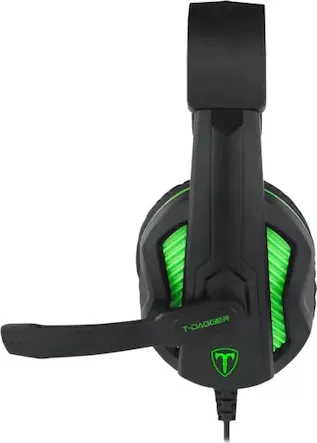 Căști gaming T-Dagger Cook Negru-Verde — imaginea 3