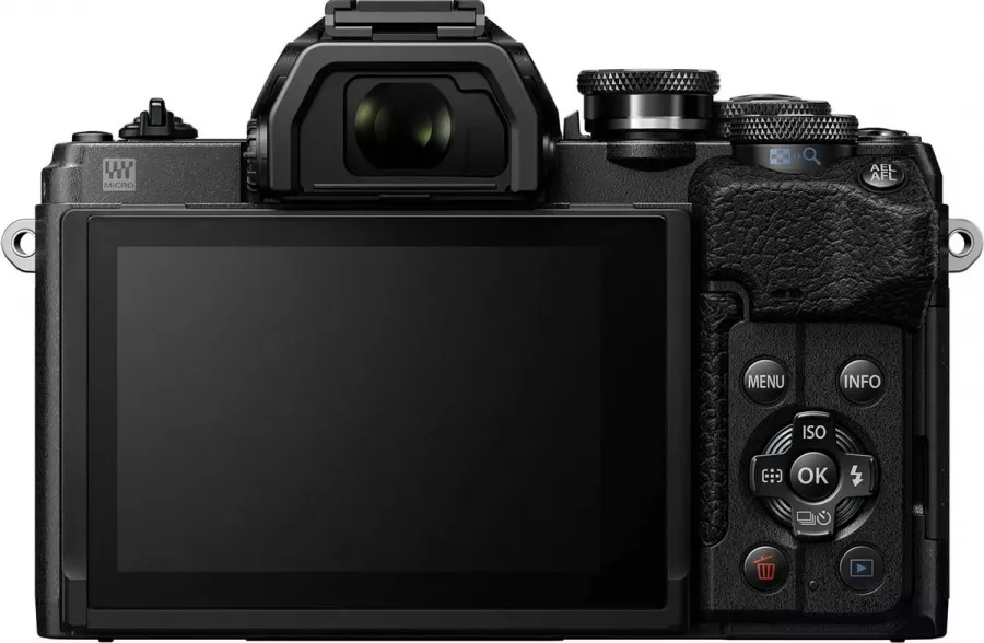 Aparat Foto Mirorless Olympus E-M10 Mark IV 1442 EZ Pancake Kit Negru