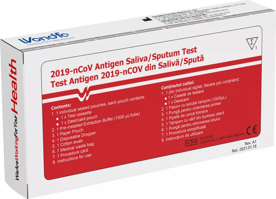 Test rapid antigen Covid-19 din saliva la CEL.ro