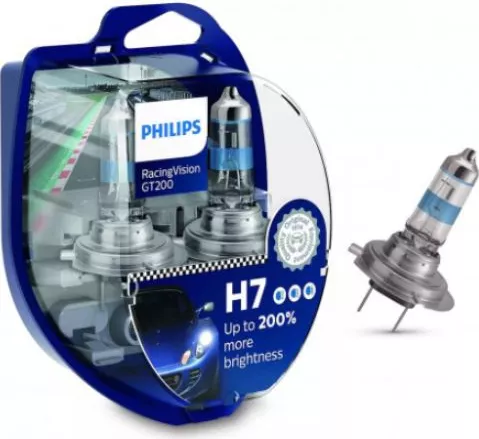Philips RacingVision GT200 DuoBox H7 Alogeno Fino Al 200% Di Luce 55W 12V - Foto 7