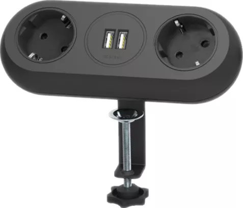 Orno Multiprise Avec Poignée - Blanc - Câble 3G1mm2, 2300W Max - Design Ergonomique
