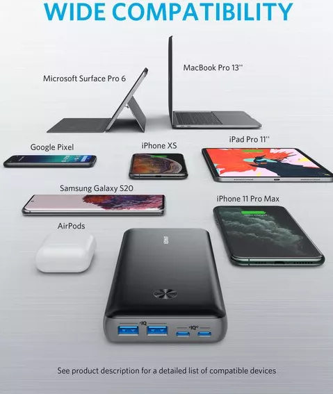 Baterie externa Anker PowerCore III Elite 25600 mAh 87 W Negru