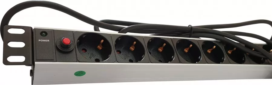 De Bara Rack Bara alimentare profesionala PDU rack 19 din aluminiu LanKATT cu 9 ...