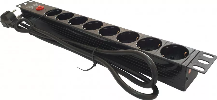 De Bara Rack Bara alimentare profesionala PDU rack 19 din plastic LanKATT cu 8 prize ...