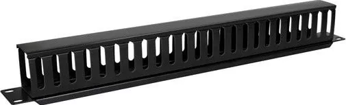 Ghidaj organizator cabluri LanKATT din PLASTIC pentru rack negru 1U ...