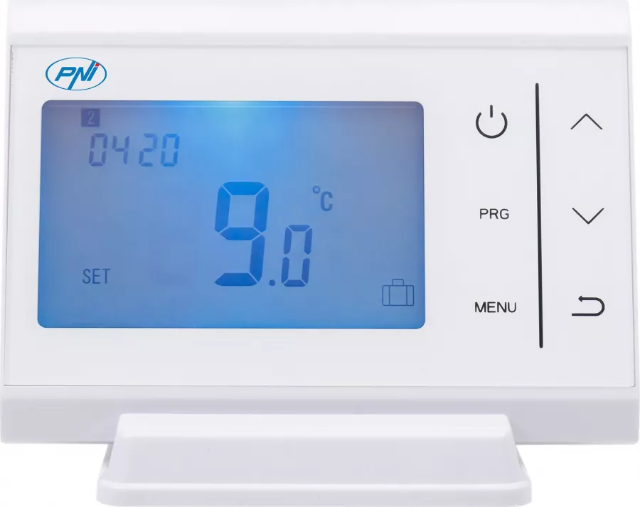 Termostato Wireless PNI CT60 Zigbee – Per Caldaia, Con Isteresi 0,2°, Modalità Programmata, Manuale E Antigelo