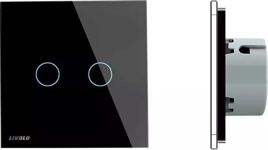 LIVOLO VL C7 1V 12   Interruttore per la luce in vetro touch, colore