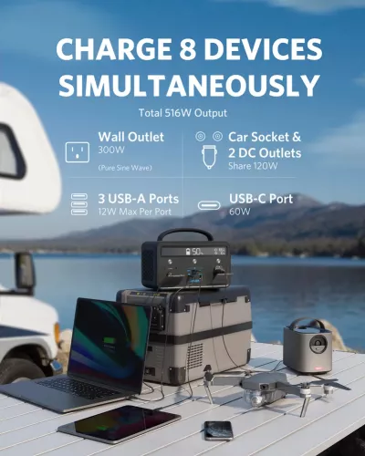 Anker PowerHouse Ⅱ 300 Anker PowerHouse II 400, 300W/388.8Wh Portable Power Station