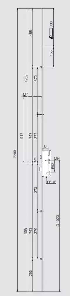 Broasca Roto Broasca inchidere multipunct cu 4 puncte cap ciuperca ROTO dornmass 35 mm