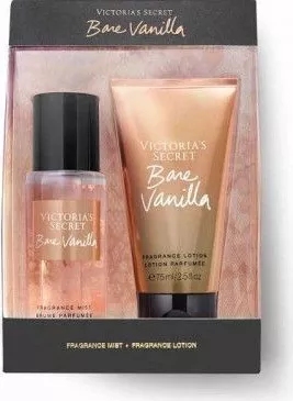 Set Cadou Victoria Secret Bare Vanilla Gift Set Spray corp 75 ml +