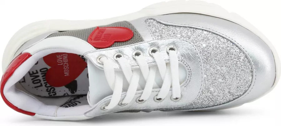 lovemini Pantofi sport femei Love Moschino model JA15453G1AIQ culoare Gri