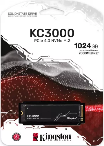 SSD 1TB Kingston M.2 NVMe KC3000 PCIe 4.0 x4