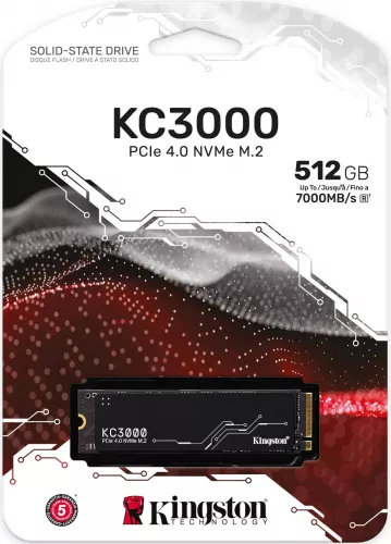 SSD 512GB Kingston M.2 NVMe KC3000 Gen.4