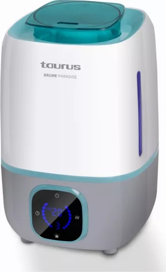 Taurus Brume Paradise: Umidificatore Ad Ultrasuoni 25W, Serbatoio 3L Bianco Opaco Perfetto Per Tutta La Casa