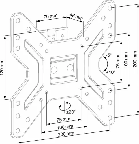 Suport TV de perete ECG LD 174203 17 and Prime - 42 and Prime 43 and ...