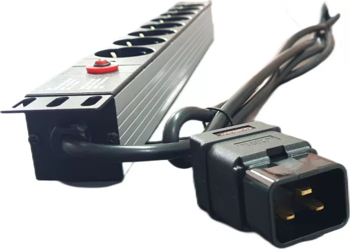 De Bara Rack Bara alimentare profesionala PDU rack 19 din aluminiu LanKATT cu 8 ...