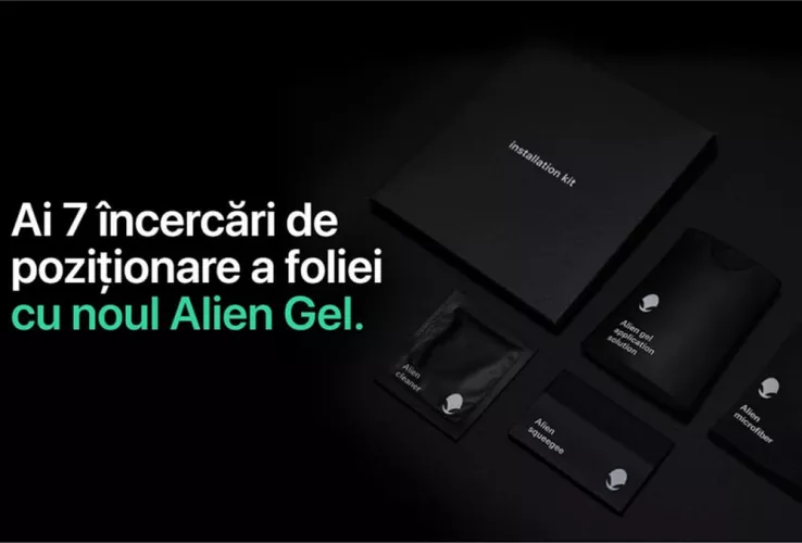 Folie Alien Surface pentru Samsung Galazy Z Flip fata-spate Transparent