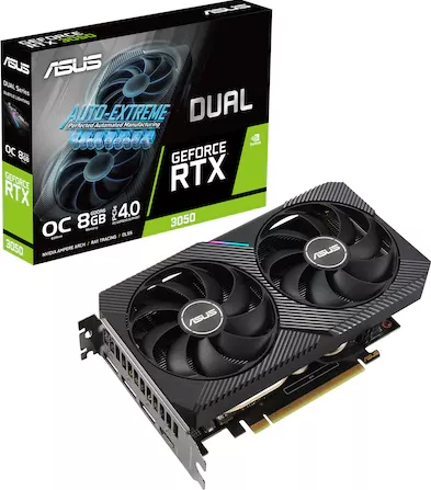 Asus RTX 3050 8GB GDDR6 128 bit Dual OC V2