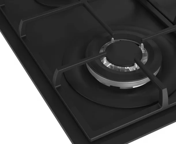 Horiko Plita incorporabila Beko HIYG64225SBO Gaz 4 arzatoare Wok