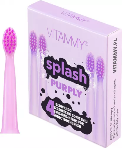 Set 4 rezerve periuta de dinti Vitammy Splash TH1811-4 Purply violet — imaginea 3
