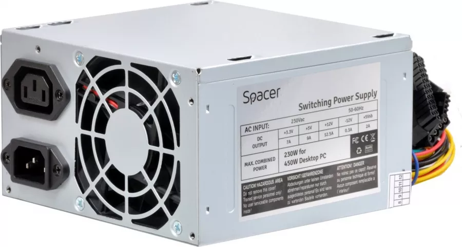 Sursa desktop ATX Spacer SPS-ATX-450 450W — imaginea 3