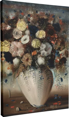 Tablou canvas Intaglio color Clasic Flori colorate print pe panza Premium