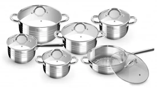 Accordingly Rudely is there Set oale cu capac inox 12 piese Perfect Home De Luxe la CEL.ro