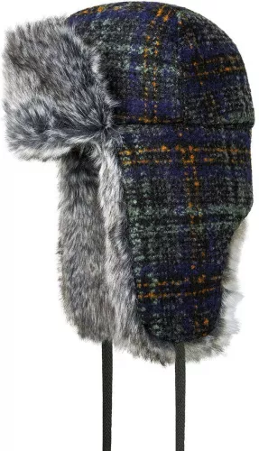 Cappello Invernale Ushanka In Pelliccia Sintetica Nera – Con Stella Rossa – Modello Russo Bomber, Taglia L