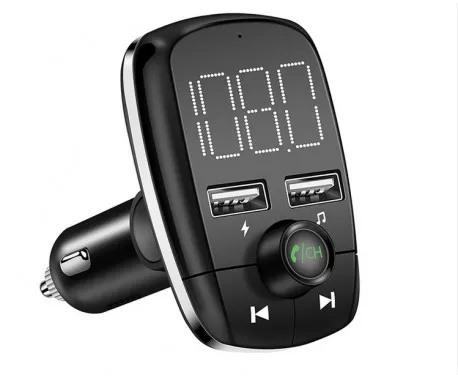 Initially Learning cover Modulator FM Auto Wireless T50 Car Kit Bluetooth MP3 Player Dual Usb la  CEL.ro