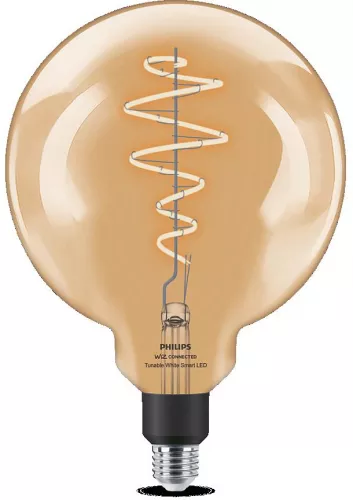 Bec LED inteligent vintage Philips filament transparent Wi-Fi Bluetooth ...