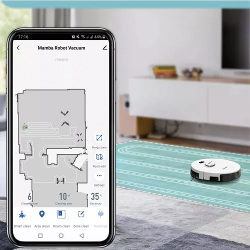 Robot aspirator cu mop si Wi-Fi Rohnson Mamba Robot+ RM02 RM02 - cel.ro