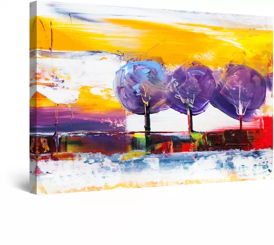 Tablou DualView Startonight Camp De Lalele, Luminos In Intuneric, 80 Cm X 120 Cm