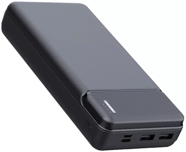 Baterie externa Power Bank 20000 mAh quick charge 2 porturi USB Negru