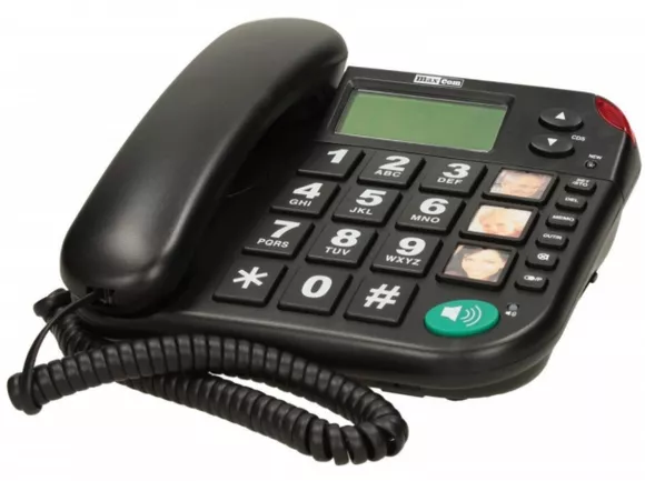 Telefon fix MaxCom KXT480 (Negru) — imaginea 3