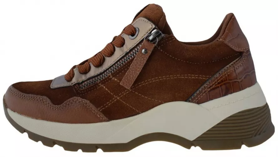 Adidasi dama din piele naturala marca Carmela 160195-04-44 camel 160195 ...