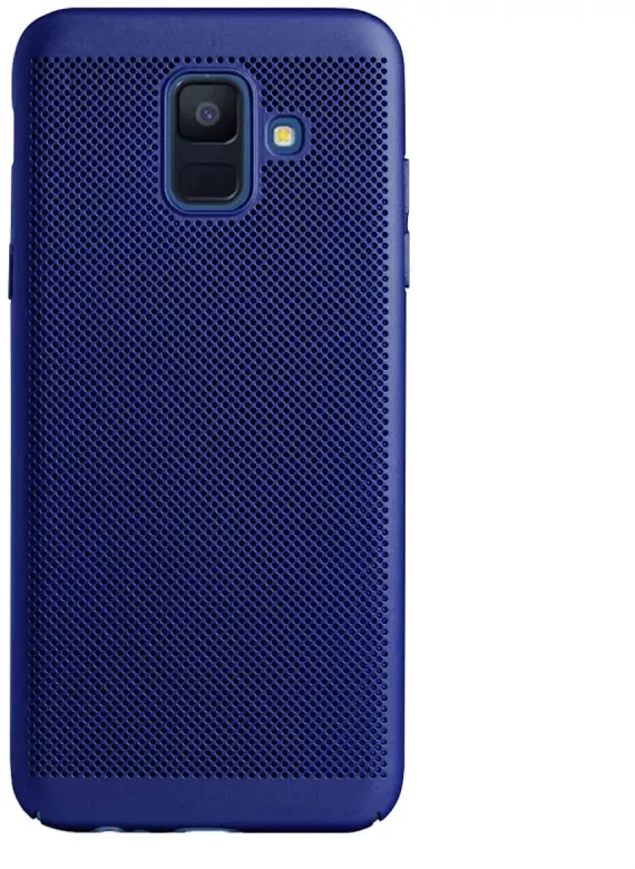 anywhere Lure Sense of guilt Husa hard Samsung Galaxy A6 2018 Albastru - Model perforat la CEL.ro