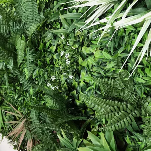 Panou plante artificiale Green Wall Jungle verde 100x100cm