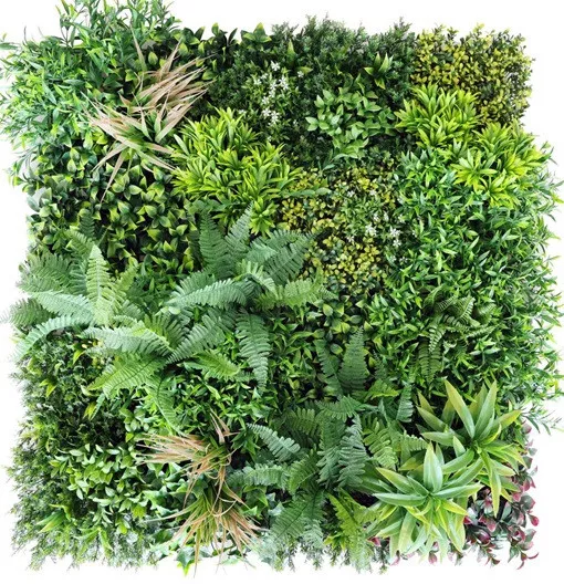 Panou plante artificiale Green Wall Jungle verde 100x100cm