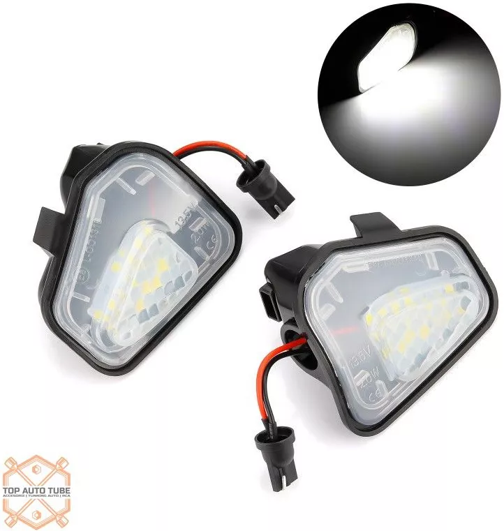 2x LED Under Mirror Puddle Light For VW Passat B7 CC Jetta Beetle Scirocco EOS Under Mirror Welcome Lamp OEM#:3C8945291