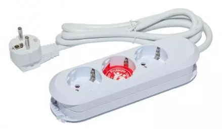 Prelungitor Bachmann Smart BM-387.270R 3 prize 1.5 m Alb — imaginea 3