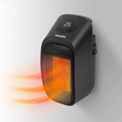 Mini radiator - 400W - display LED - 230V - negru - Bewello GLZ-BW2102 ...