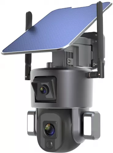 Pelagic wipe victory Camera supraveghere Ultra 4K Smart Dual Panou Solar 5W Acumulatori la CEL.ro