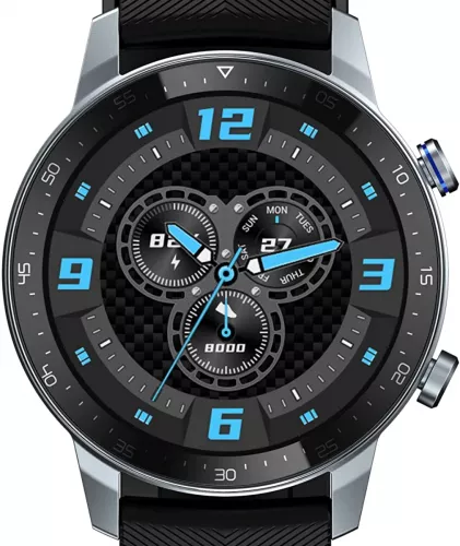 Ceas smartwatch ZTE Watch GT oximetru SpO2 GPS brățară silicon Negru — imaginea 5