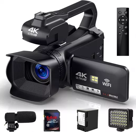 in terms of Or later Possible Camera video 4K Focalizare automata HD 64MP 60FPS Camera de vlogging la  CEL.ro