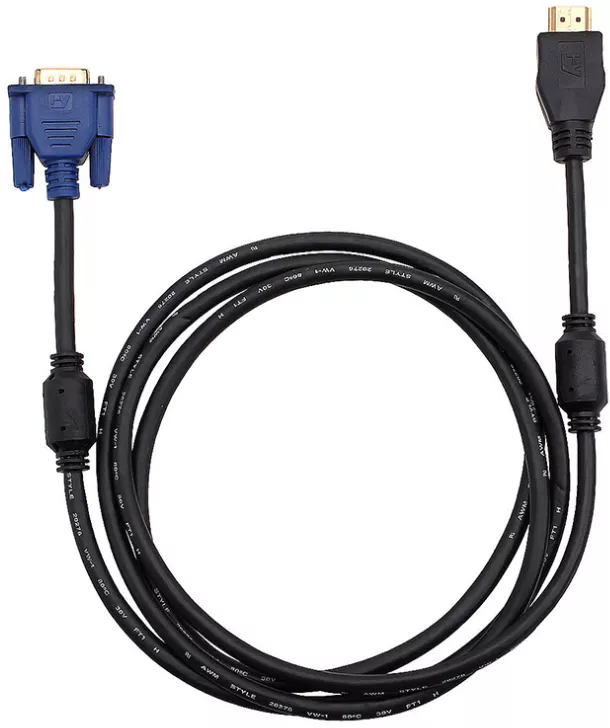 Cablu conector HDMI la VGA 1024p pentru PC DVD si HDTV disponibil in ...