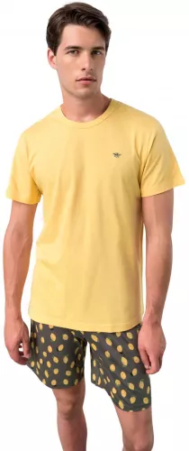 Pijama de barbati Vamp 18610 XXL 50 bumbac 50 modal galben 18610XXL