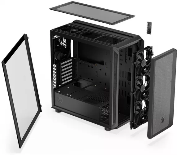 Carcasa Endorfy Arx 700 Air Tempered Glass MiddleTower ATX Negru — imaginea 5