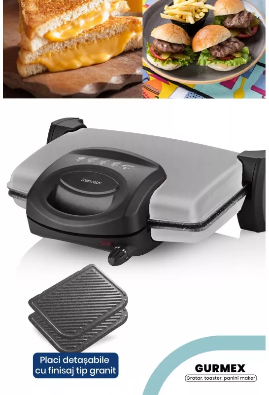 Gratar electric Goldmaster Gurmex GM-7449R 1750W 5 trepte putere GM-7449R